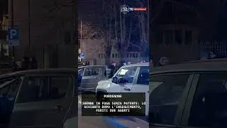 20ENNE IN FUGA SENZA PATENTE: LO SCHIANTO DOPO L'INSEGUIMENTO, FERITI DUE AGENTI | 09/01/2026