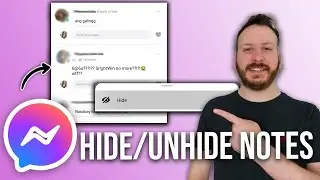 How to Hide/Unhide Notes on Facebook Messenger