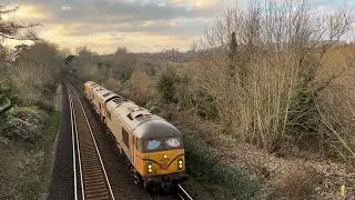 Class 69 + 66 | 69011 + 66706 &lsquo;Nene Valley&rsquo; + 66413 | GBRf + Freightliner