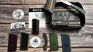CHECK OUT THESE SWEET KNIFE SLIPS!! Sage Grouse Leather & Northwoods Leatherworks