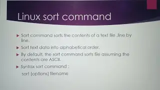 #linux #sortcommand # what is sort command with example and how to use of sort command