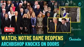 LIVE Notre-Dame Re-Opening After 5 Years Full Ceremony - Archbishop Knocks on Doors After 2019 Fire