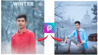 Winter photo Editing | Cool session photo editing PicsArt | step by step  tutorial |