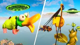 Goat Simulator 3  Ragdolls Funny Moments Crash/Jumps/Fails (Euphoria Physics) GOATFULYT