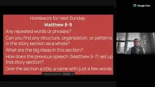 Sunday morning Livestreamed service