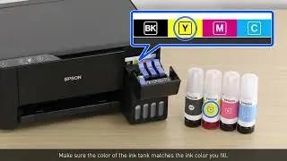 How to set up new Epson Printer.   Ink Charging Printer Epson L3200,L3210 Series