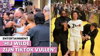 Ariana Grande belaagt door fan op rode loper: 'Alles moest om hem draaien'