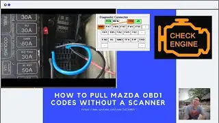 Как вытащить коды Mazda OBD1 без сканера