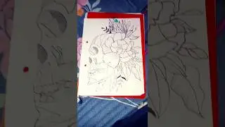 skeleton head with flowers #trendingshorts #viral #shortvideo #viral #ytshort #shortvideo