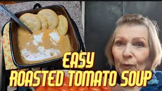 EASY Roasted Tomato SOUP #mixitupinthekitchen #tomatosoup #roastedtomatoes #easysouprecipes 