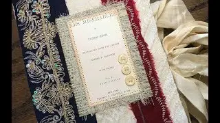 Les Mis Fabric Book - Jewelry Keepsake and Junk Journal