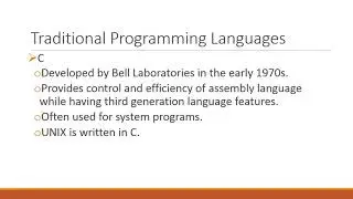 CIS1300 - Introduction To Programming Languages