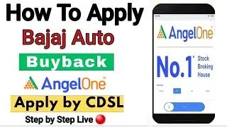 How To Apply buyback in Angel one? ! CDSL Se buyback apply kaise kare ! bajaj auto buyback 2024