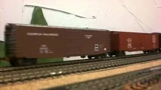 Atheran Genesis Clinchfield F7's with sound and a Atheran Blue Box SD40 with Tsunami sound