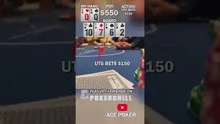 ALL-IN With Pocket Queens! 😱 #Poker #Shorts