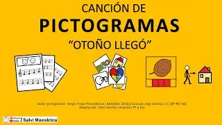 OTO&Ntilde;O LLEG&Oacute; 🍂🍁 canci&oacute;n infantil Oto&ntilde;o lleg&oacute; marr&oacute;n y amarillo con pictogramas