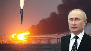Putin regrets! Video moments from the destruction of the Crimean bridge together with Russian tanks