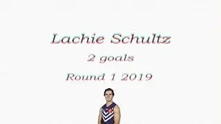 Lachie Schultz 2 goals on debut | Round 1 2019