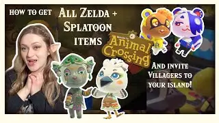 How to get Zelda & Splatoon ITEMS and VILLAGERS in the Animal Crossing New Horizons update!