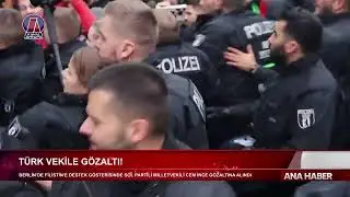 BERLİN&rsquo;DE  SOL PARTİLİ MİLLETVEKİLİ CEM İNCE G&Ouml;ZALTINA ALINDI