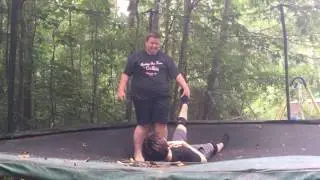 GWF Number One Contenders Backyard Trampoline Wrestling Match