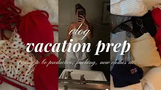 pack with me ♡ vacay prep, nails, self tan, try on haul + more 