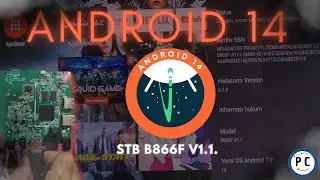 Tampilan STB B866F V1.1 Android 14 ROOT custom Magisk 2025 patch februari