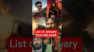 Complete LIST of Movies Releasing in JANUARY 2026! #shorts #thalapathyvijay #prabhas