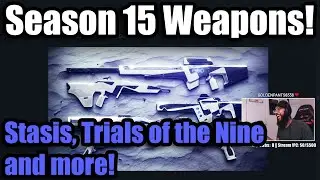 Destiny 2: NEW! Season 15 Weapons | Trials of the Nine, Stasis weapons | Season of the Lost