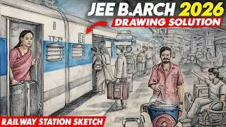 JEE Paper 2 B.Arch 2026 Drawing Paper Solution | Step-by-Step Explanation