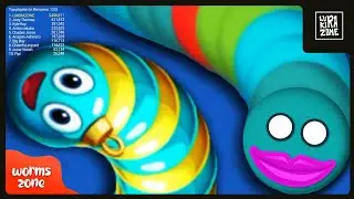 WORMS ZONE epic Gameplay Top 1 | video #093 | slitherio wormate biggest snake io🐍 game | LUKIRAZONE