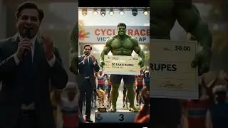 GAREEB HALKU NE CYCLE RACING JEET LIYA RE ✨ #trending #emtionalstory #story #hulk