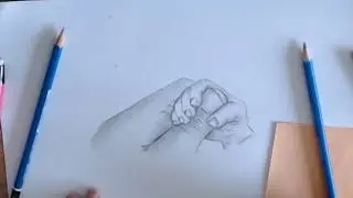 Baby Hand Pencil Sketch