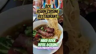 Bol Asian Cuisine restaurant at the Seminole Hard Rock Guitar Hotel and Casino.
