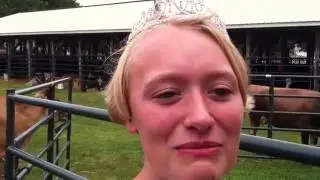 Grace Rens, of Lester, Iowa, talks about being Lyon County Fair Queen.