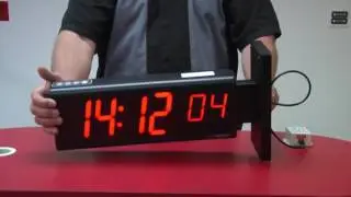 BRG Precision Product's SAC640R-2SB - 6 Digit, 4 Inch Precision Double-Sided Digital Clock