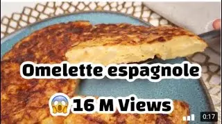 Omelette espagnole avec 3 ingr&eacute;dients