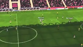 Aston Villa vs Arsenal - Benteke Goal 18 minutes