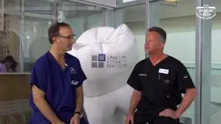 Doctor John Minichetti with participant of the dental implant course!