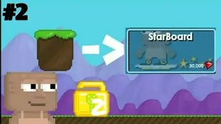 Growtopia - Dirt To StarBoard #2 | Farming grass,window And Wood