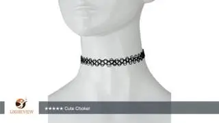 Doinshop Female Stretch Necklace Retro Henna Vintage Elastic Tattoo Choker New (black) | Review/Test