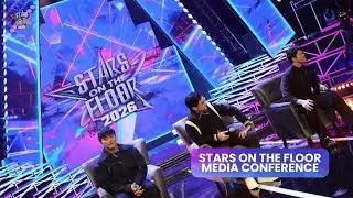Coach Jay, Alden Richards, and Rayver Cruz at the &lsquo;Stars on the Floor 2026&rsquo; mediacon