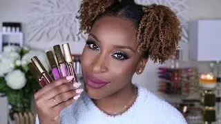 Lena Lashes Liquid Lipstick Swatches! | Jackie Aina