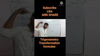 😎😎😎😎 Question on Transformation formulae  || Abid Hussain || Clear Concept.