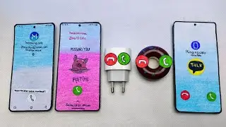 Pixel 7 Google Duo vs Galaxy s22 Pig vs Charger vs Donuts vs Htc U23 Kakao Talk incoming call