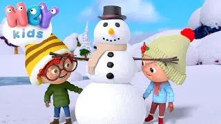 La Oss Bygge Snømann ☃️ Snømannen Julesang | HeyKids - Barnesanger på Norsk