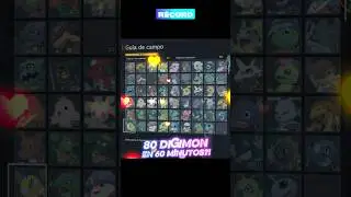 &iexcl;Consigue 80 Digimon en solo 1 hora!