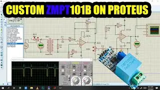 how to create a custom ZMPT101B (Voltage sensor)  on Proteus Professional.