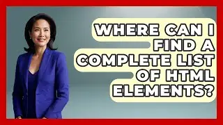 Where Can I Find a Complete List of HTML Elements? | Simple HTML Studio News