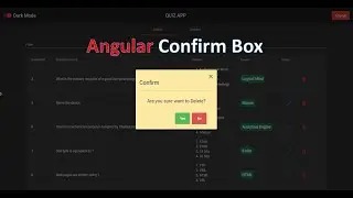Angular 14 Confirm Box | ng-confirm-box | Agular NPM Library | Angular Confirm Box Tutorial |